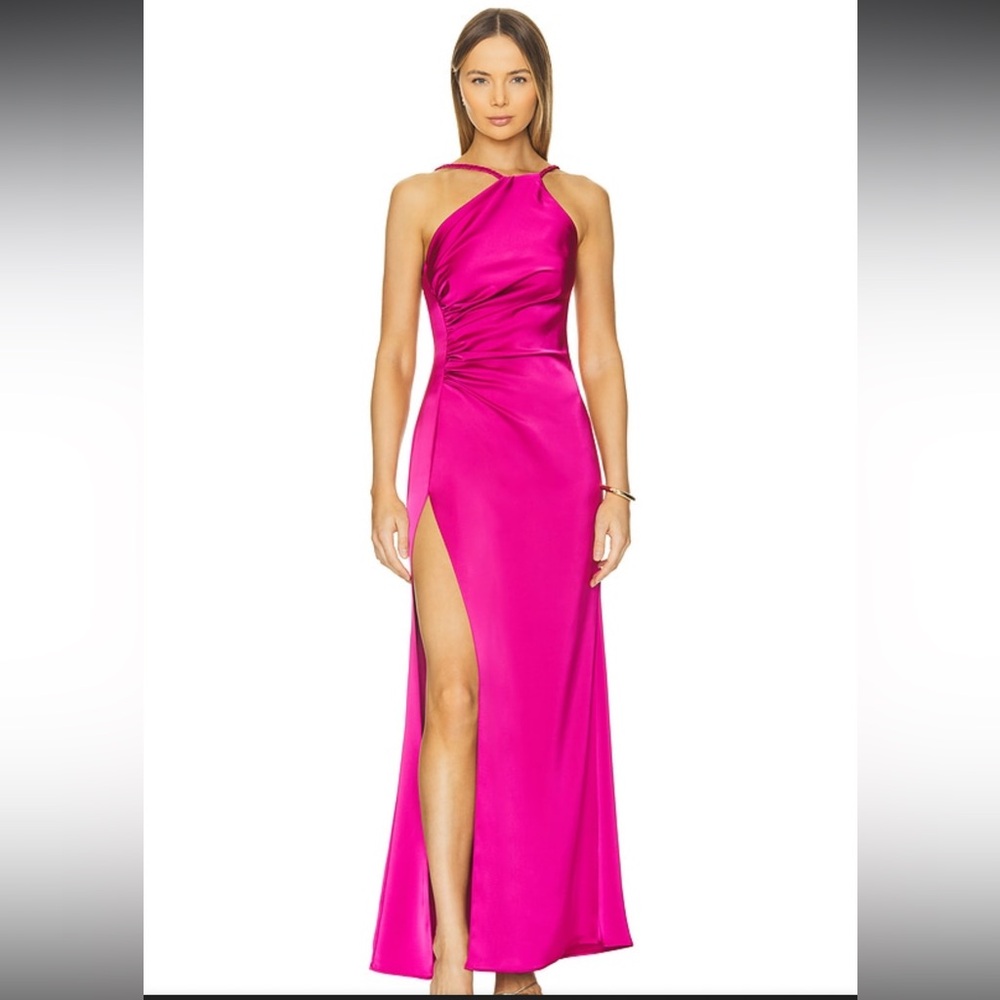 Katie May Zahra Dress in Pink Peacock